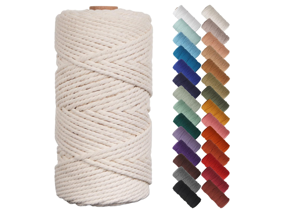 Cotton Macrame Rope 4mm store 020 sku 2 variant white